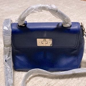 NWOT Kate Spade Cobalt Blue/Rose Gold Purse Still In Original Wrapping